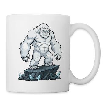 Yéti Abominable Bonhomme de Neige - Mug blanc - blanc - Droite