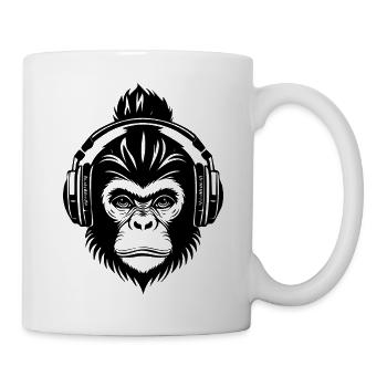 Chimpanzee Head Skate Street Sound Chemise - Mug blanc - blanc - Droite