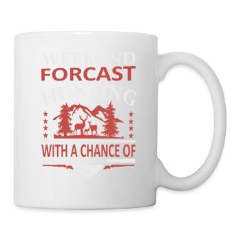 Week-end de chasse - Mug blanc - blanc - Droite