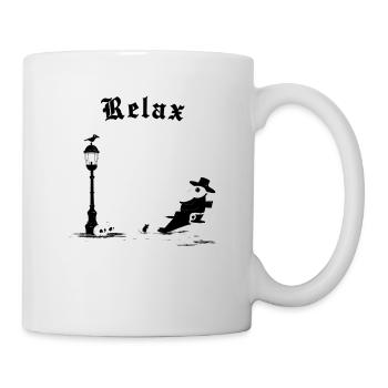 Relax - It's just the plague - Tasse - Weiß - Rechts