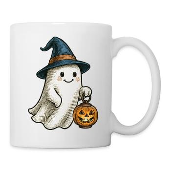 Mignon fantôme d’Halloween pour les enfants - Mug blanc - blanc - Droite