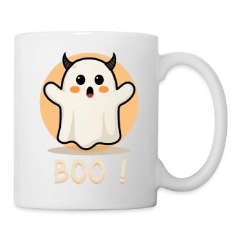 Boo ! Fantôme Doudou d'Halloween - Mug blanc - blanc - Droite