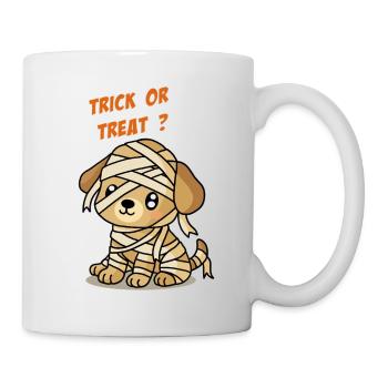 Halloween-Hund - Tasse - Weiß - Rechts