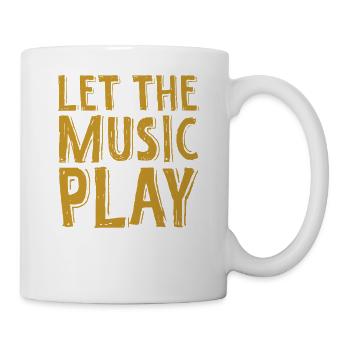 Let the music play - Tasse - Weiß - Rechts