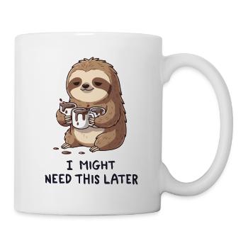 I Need Coffee For Later - Funny Sloth - Mug - white - Right