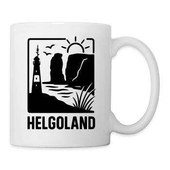 Helgoland Silhouette - Tasse - Weiß - Rechts
