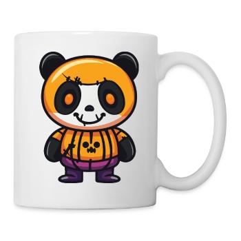 Panda Halloween Zombie - Tasse - Weiß - Rechts