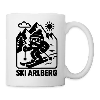 ski arlberg - Tasse - Weiß - Rechts