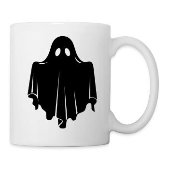 Geister Boo Halloween Hoodie - Tasse - Weiß - Rechts