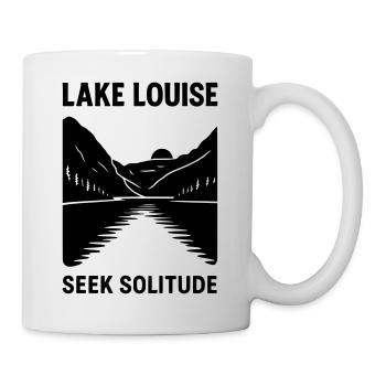 lake louise silhouette - Tasse - Weiß - Rechts