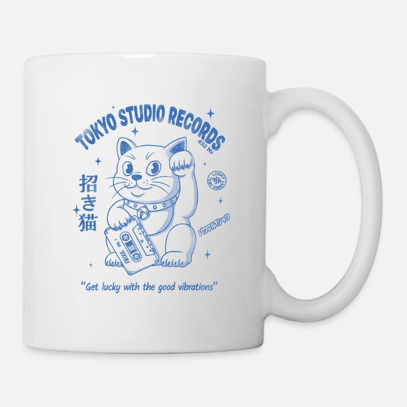 Maneki Neko - Mug blanc - blanc