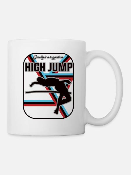 Hochsprung Design – Fly over your limits - Tasse - Weiß