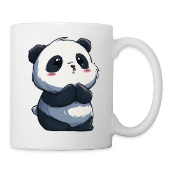 Innocent cute panda, adorable for lovers - Mug - white - Right