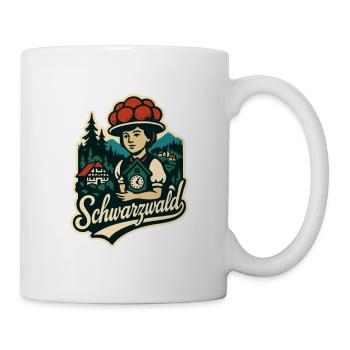 Illustration de maison en Forêt-Noire avec Bollenht - Mug blanc - blanc - Droite