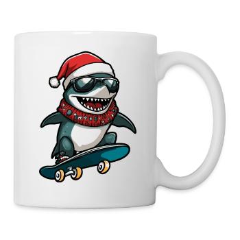 Shark Christmas Funny - Mug - white - Right
