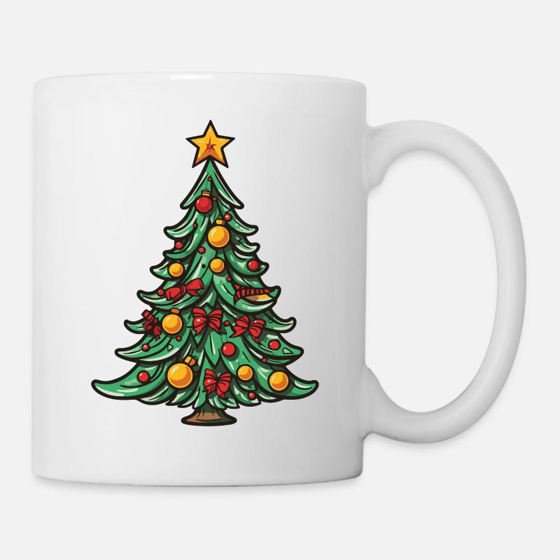 Weihnachtsbaum Weihnachten - Tasse - Weiß