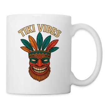T-Shirt Heiliges Lächeln - Tasse - Weiß - Rechts