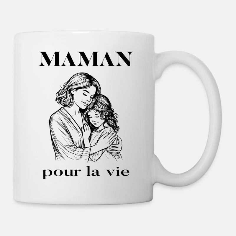 Maman pour la vie - Mug blanc - blanc