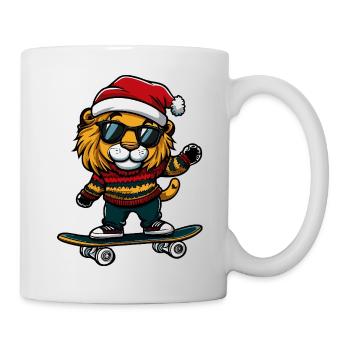 Lion Christmas Funny - Mug - white - Right
