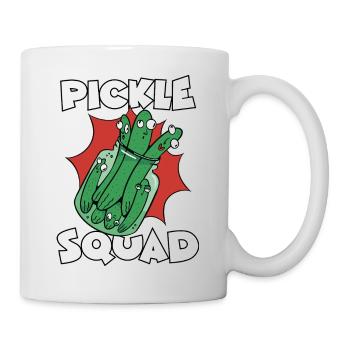 Pickle Squad Gurken Team Gurkenglas Gurkentruppe - Tasse - Weiß - Rechts