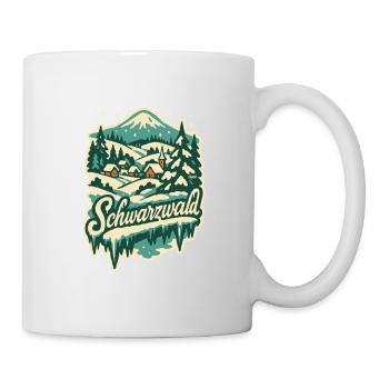 Black Forest Winter Wonderland Idyll - Mug - white - Right