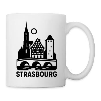 Strasbourg Silhouette - Mug - white - Right