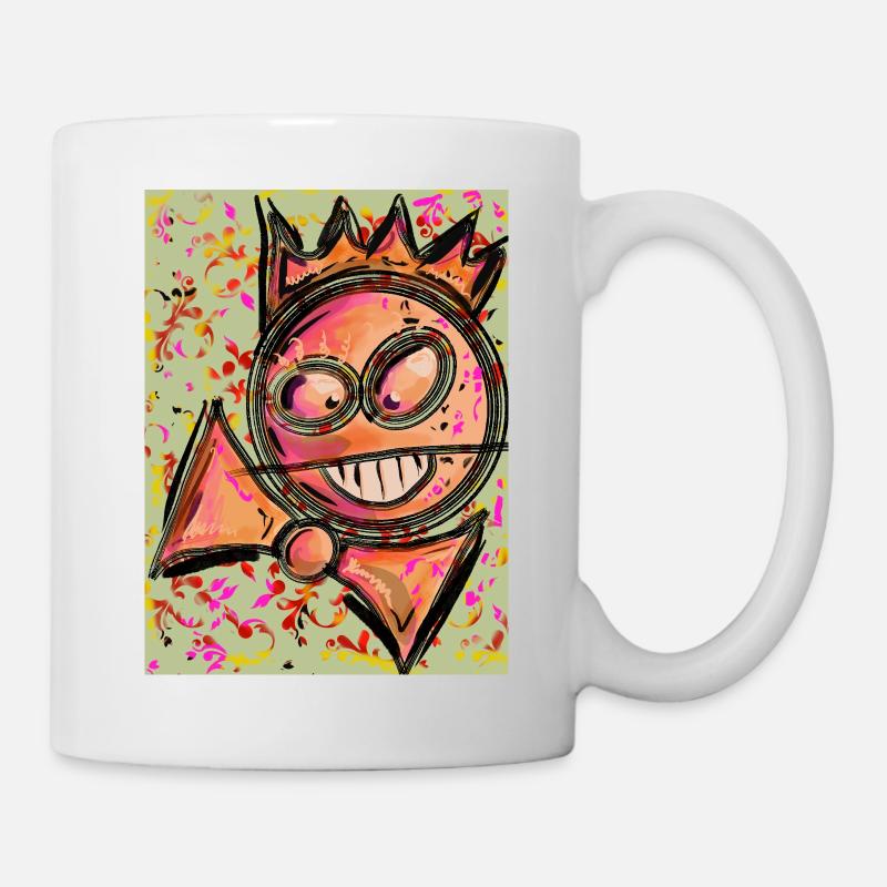 Bumm-Lächeln - Tasse - Weiß
