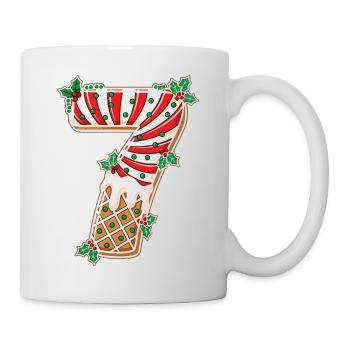Weihnachts 7 Eisstiel Mistel - Tasse - Weiß - Rechts
