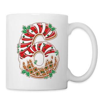 Christmas Numeral 6 Frosting - Mug - white - Right