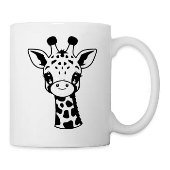 Giraffe T-shirt Gift - Mug - white - Right