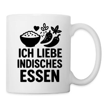 I love Indian food - Mug - white - Right