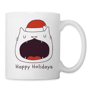 Funny Christmas cat - Mug - white - Right