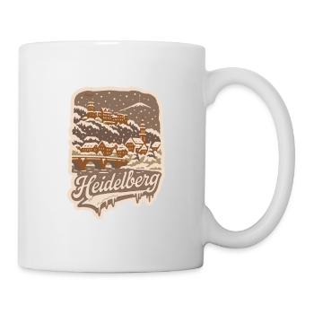 Ville enneigée de Heidelberg - Mug blanc - blanc - Droite