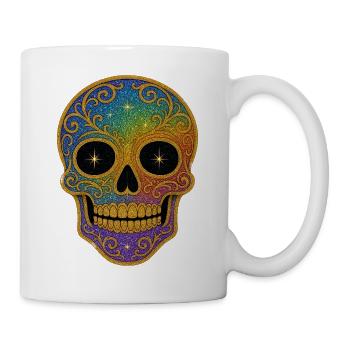Rainbow Skull Design - Mug - white - Right