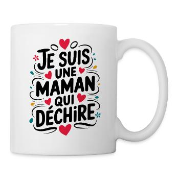 Ich bin eine Killer-Mutter - Tasse - Weiß - Rechts