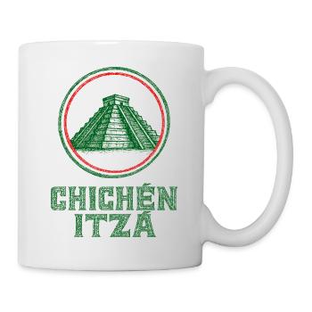 Chichén Itzá Tempel Flagge Mexiko - Tasse - Weiß - Rechts