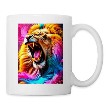 Inneres Brüllen - Tasse - Weiß - Rechts