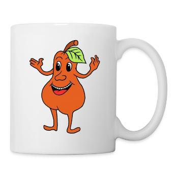 Poire qui rit - Mug blanc - blanc - Droite