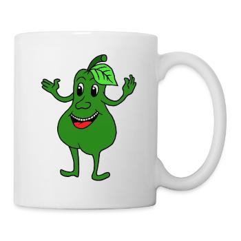 Poire - Mug blanc - blanc - Droite