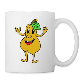 Poire drôle - Mug blanc - blanc - Droite