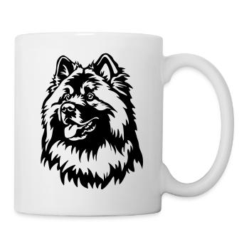 Eurasier Head - Mug - white - Right