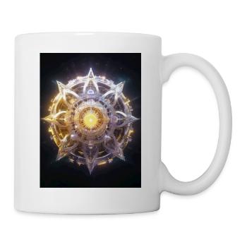Kronenchakra – Sahasrara: Verbindung zum Göttliche - Tasse - Weiß - Rechts