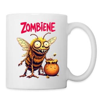 Zombie Bee Halloween Creepy Zombiene Funny - Mug - white - Right