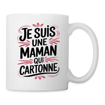 Ich bin eine erfolgreiche Mutter - Tasse - Weiß - Rechts