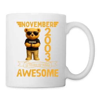 November 2003, 22 Years of Being Awesome - Mug blanc - blanc - Droite