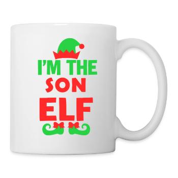Im The Son Elf Weihnachts-T-Shirt - Tasse - Weiß - Rechts