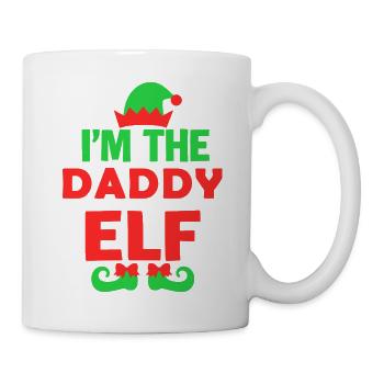 Papa Elf Urlaub Mutig - Tasse - Weiß - Rechts