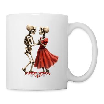 Red Skeletal Dance - Mug - white - Right