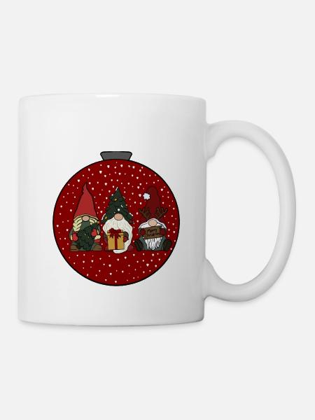 Weihnachtskugel - Tasse - Weiß