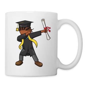 Diplômés de la classe de diplômés 2026 d’Afro Dabbing Kid - Mug blanc - blanc - Droite